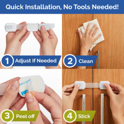 Child Safety Strap Locks 10 Pack | MOQ: 50 Pcs | B017YJBSIW