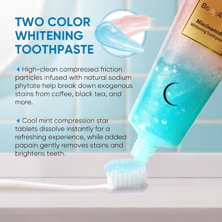 Niacinamide Teeth Whitening Toothpaste – Brighten & Support Gums