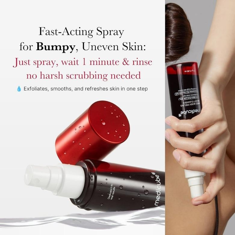 Red Body Peeling Shot – Strawberry Exfoliating Spray 110g