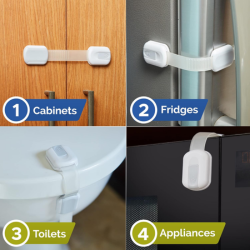 Child Safety Strap Locks 10 Pack | MOQ: 50 Pcs | B017YJBSIW