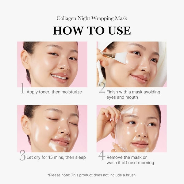 COLLAGEN NIGHT WRAPPING MASK – 75ml | MOQ: 50 Pcs | B0BRMYHMS5
