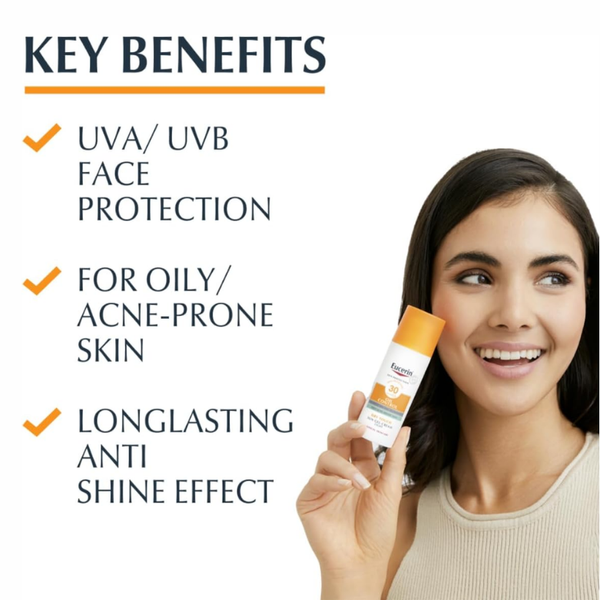 جل واقي من الشمس للتحكم في إفراز الزيوت للوجه - 50 مل