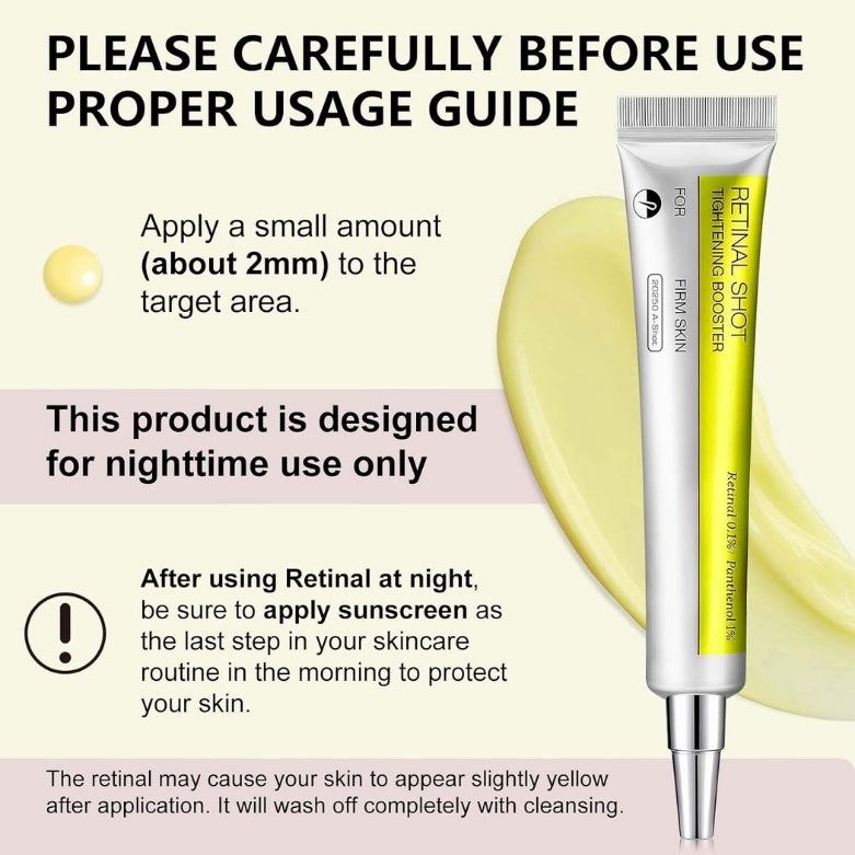 Retinol Shot 15 ml concentrated anti-aging serum bottle for skin renewal