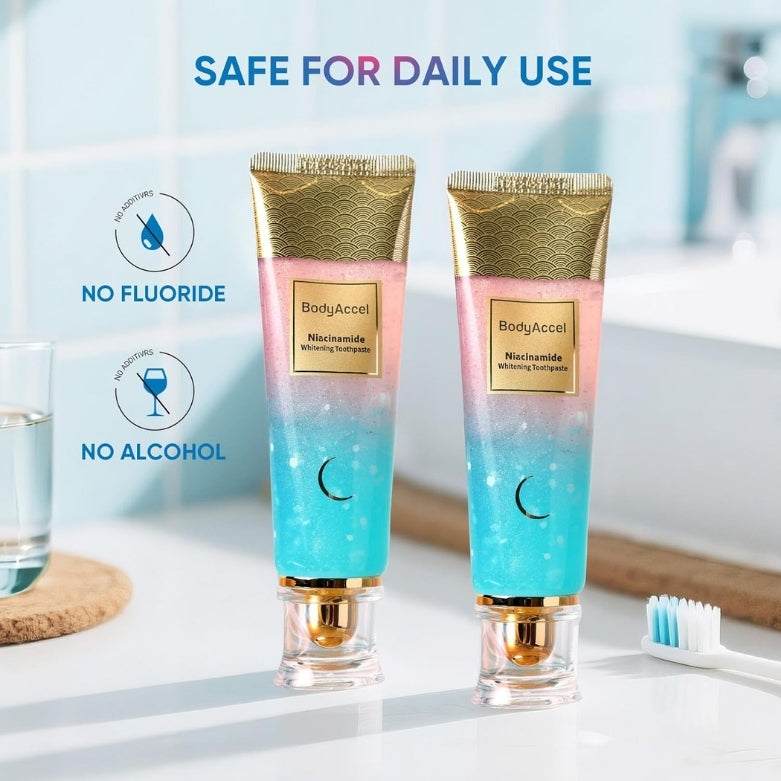 Niacinamide Teeth Whitening Toothpaste – Brighten & Support Gums