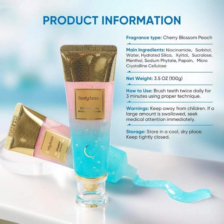 Niacinamide Teeth Whitening Toothpaste – Brighten & Support Gums