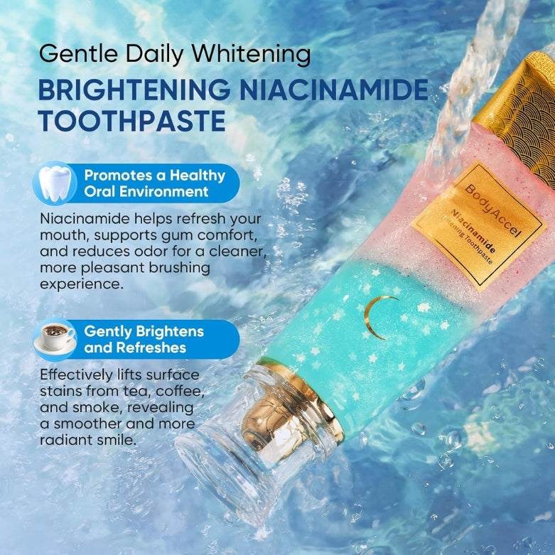 Niacinamide Teeth Whitening Toothpaste – Brighten & Support Gums