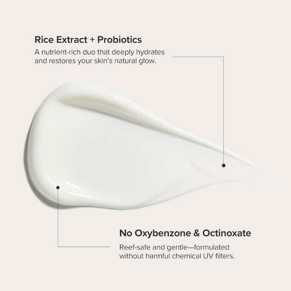 كريم واقي من الشمس بخلاصة الأرز والبروبيوتيك – 50 مل
