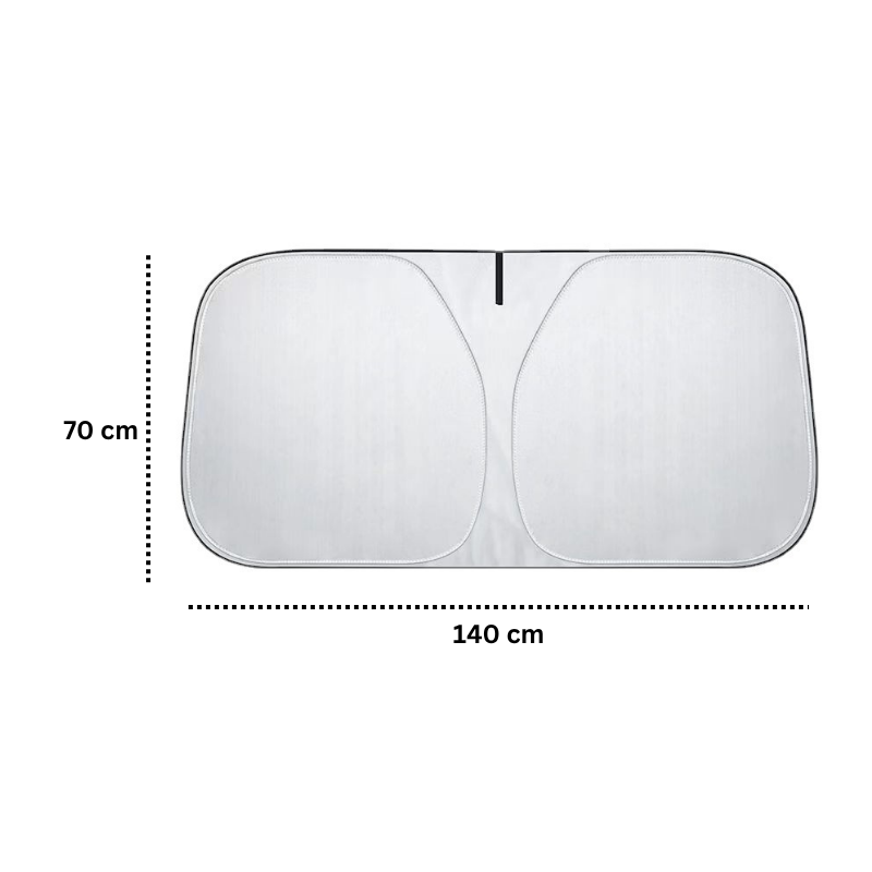 Car Windshield Sun Shade – Portable Folding UV & Heat Resistant Front Window Cover – Keeps Your Car Cool – Universal Fit for Cars, Trucks & SUVs – 70 x 140 cm