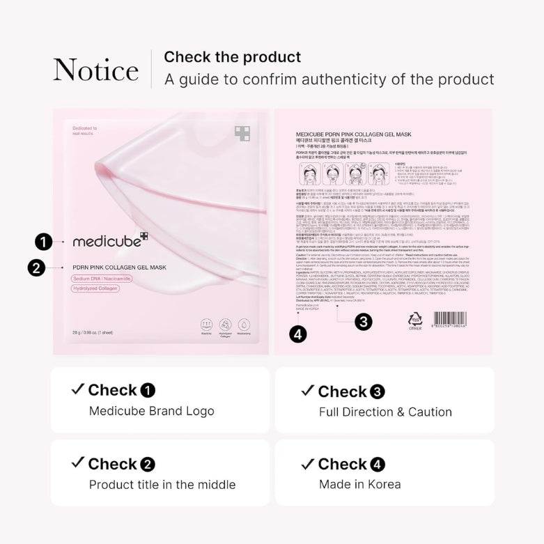  PDRN Pink Collagen Gel Mask – Pack of 4 | MOQ: 30 Pcs | B0DBF52CLJ