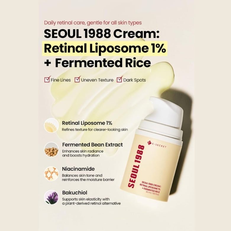 Retinal Liposome 1% + Fermented Rice 50ml | MOQ: 30 Pcs | B0DGGK9PX4