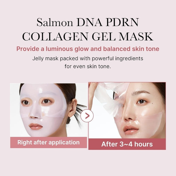 PDRN Pink Collagen Gel Mask – Pack of 4 | MOQ: 30 Pcs | B0DBF52CLJ