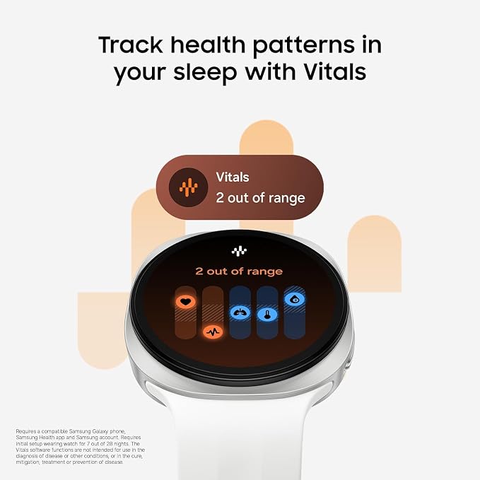 Samsung Galaxy Watch9, Silver, 44mm Bluetooth Smartwatch | Fitness Tracker