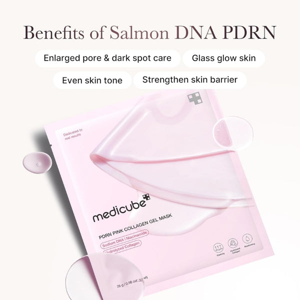 PDRN Pink Collagen Gel Mask – Pack of 4 | MOQ: 30 Pcs | B0DBF52CLJ
