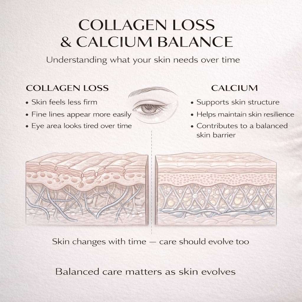Calcium Daily Care Skin 5 Pcs Set with cleanser, toner, serum, balm stick, and moisturizer for hydration and firming