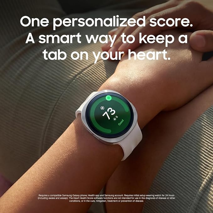 Samsung Galaxy Watch9, Silver, 44mm Bluetooth Smartwatch | Fitness Tracker