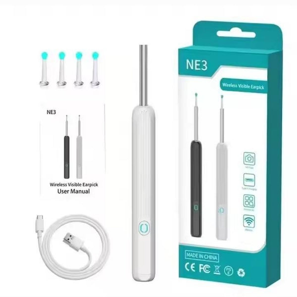 Ear Wax Remover Tool Kit with LED Light & 8-Piece Ear Pick Set | MOQ: 50 Pcs