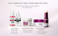 Calcium Daily Care Skin 5 pcs set with cleanser, toner, serum, balm stick, and moisturizer for hydration and firming