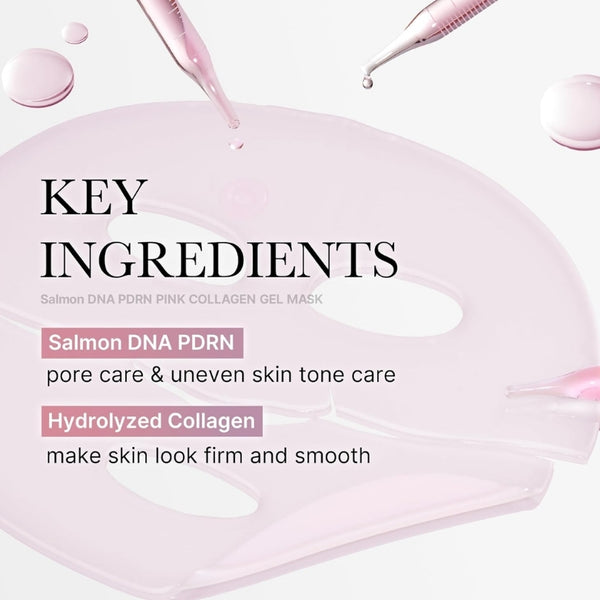 PDRN Pink Collagen Gel Mask – Pack of 4 | MOQ: 30 Pcs | B0DBF52CLJ