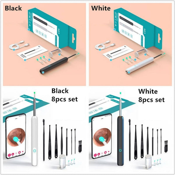 Ear Wax Remover Tool Kit with LED Light & 8-Piece Ear Pick Set | MOQ: 50 Pcs