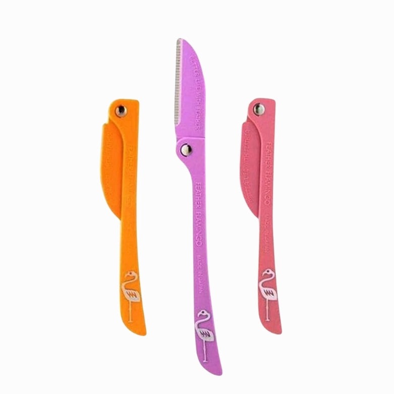 Feather Blooming 3pc Flamingo Ladies Razor smooth shave MOQ 50set