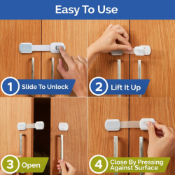 Child Safety Strap Locks 10 Pack | MOQ: 50 Pcs | B017YJBSIW