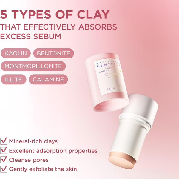 Madagascar Centella Poremizing Quick Clay Stick Mask – 27ml | MOQ: 50 Pcs | B0C8Y1TSKZ