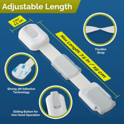 Child Safety Strap Locks 10 Pack | MOQ: 50 Pcs | B017YJBSIW