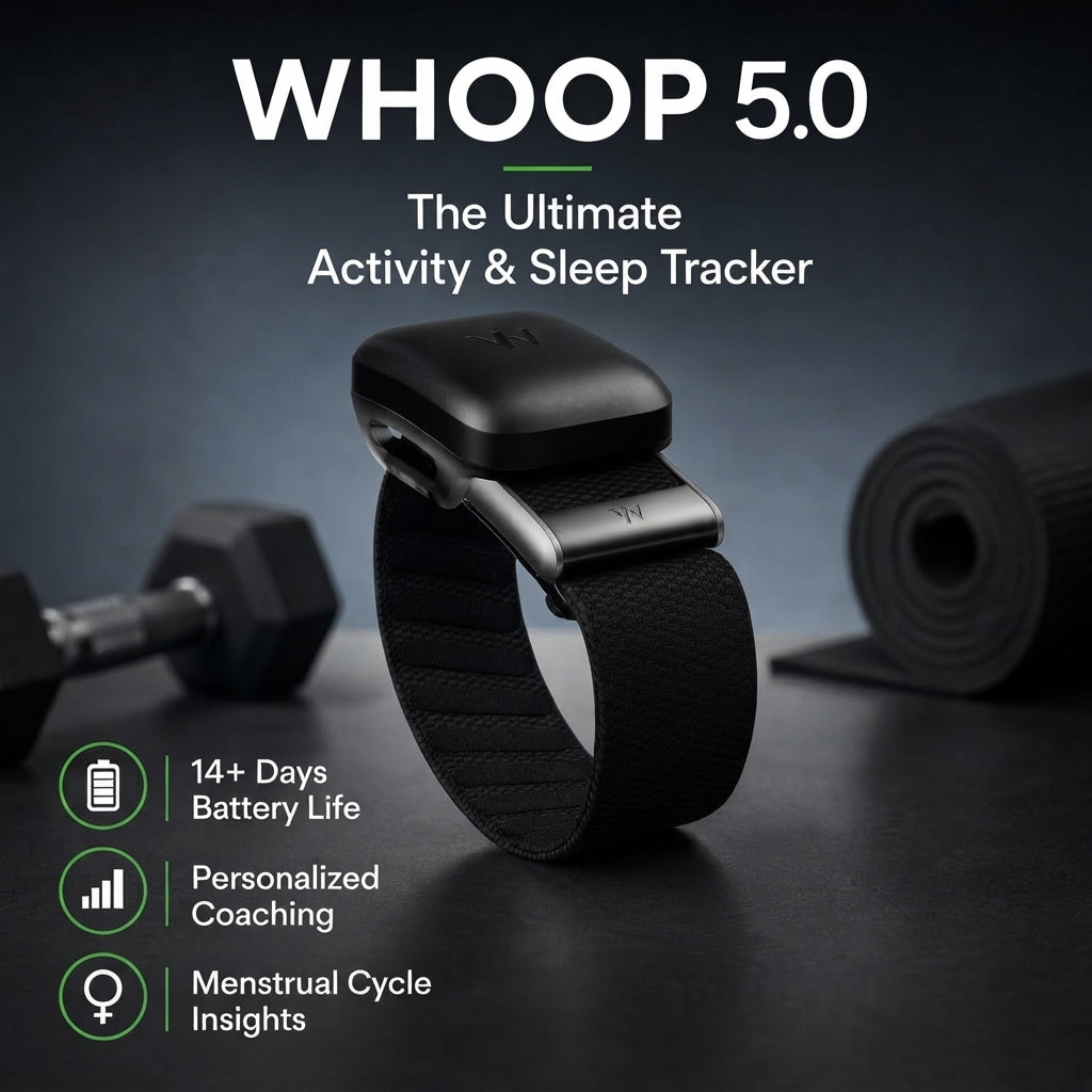 WHOOP 5.0 MG Activity Tracker 12-Month Membership, 24/7 Fitness & Sleep Monitoring