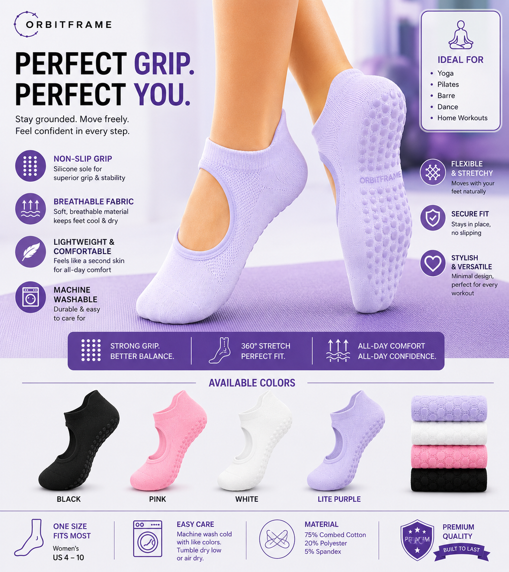 Women's Yoga Socks, Summer Thin Pilates Backless Short Socks, Women's Non-Slip Sports Fitness Floor Socks